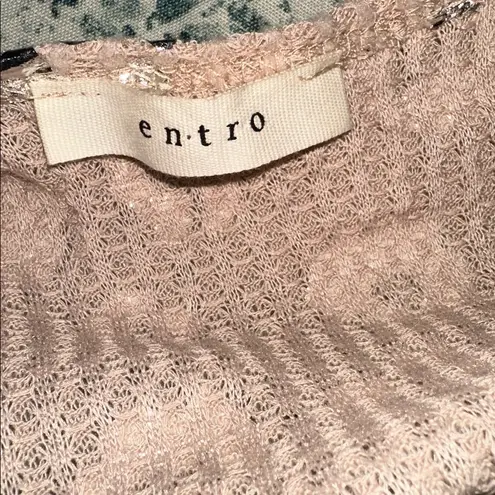 Entro  tan leopard print long cardigan boho size medium