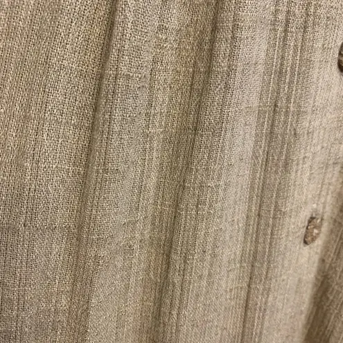 Ronni Nicole Vintage Beige Pleated Front Button Closure Pencil Size 8 Dress 1674