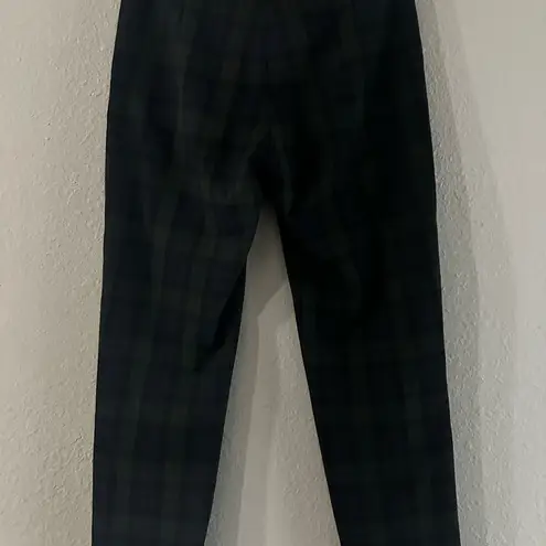 Velvet by Graham & Spencer plaid trousers Black Size 2