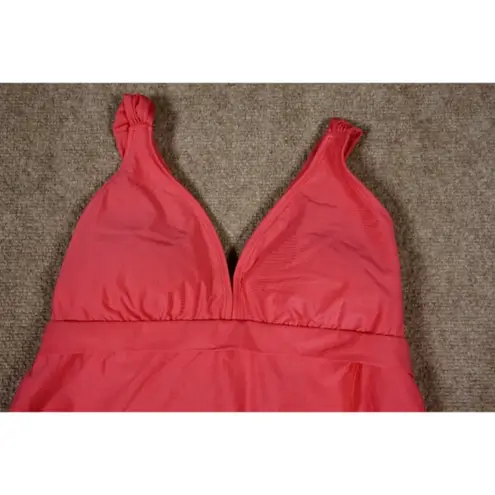 Alex Marie Coral Tankini Top US Large with Matching Bottoms US Small Swimwear