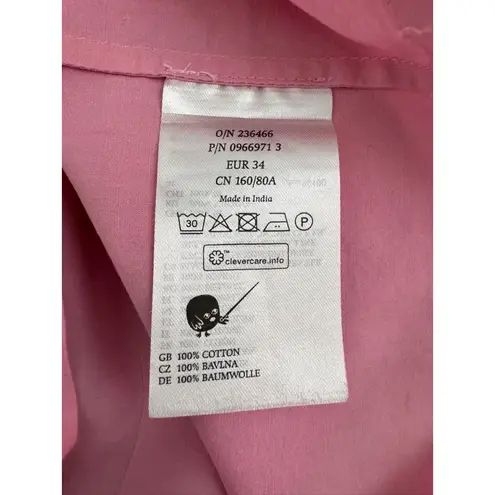 Monki Pink Ruffle Sleeve Cotton Mini Dress – Size 34 (XS/S)Y2K Soft Girl