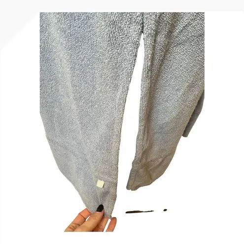 iRELAX Dress Women Small Blue Terry Cloth Hoodie Sleeveless Maxi Lounge Robe