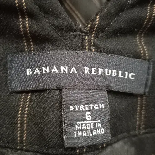 Banana Republic  Stretch Wool 6 33x33 Pinstriped Lined Dress Pants