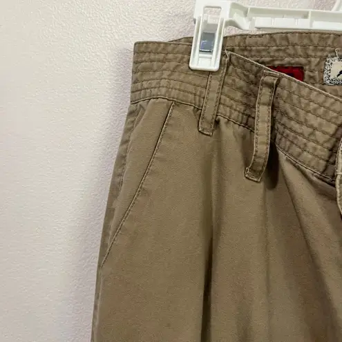 Paris Blues Y2K Paris Blue Low Rise Wide Leg Tan SoulMate Buckle Hem Pants Size 1