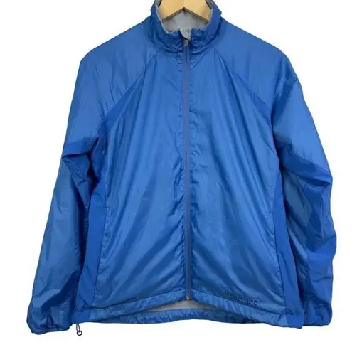 Marmot Women Lightweight Lined Packable Blue Hiking Jacket Size M