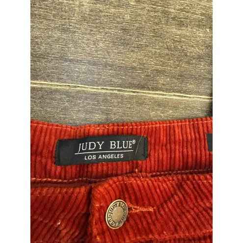 Judy Blue High Waist Slim Fit Corduroy Jean Women Size 30 Carpenter JB88377 Rust