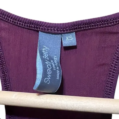 Sweaty Betty Chakra Rib Racer Vest Tank Top Oxblood Size XS