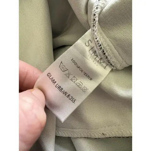 Simmi London Silver Metallic Sparkle Straight Leg Pants Women’s Size 20