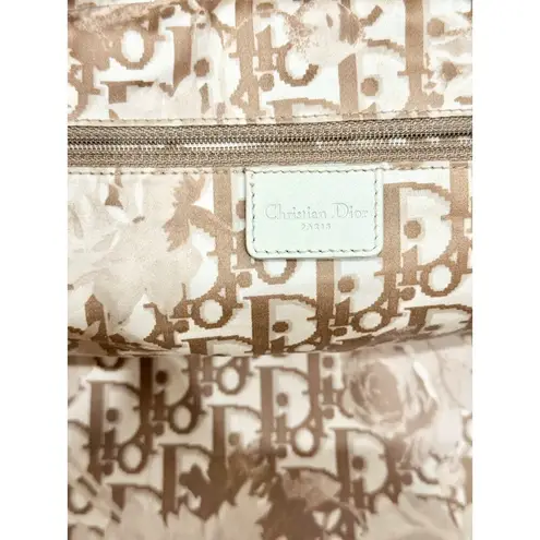 Christian Dior Leather Large Detective Gaucho Saddle Handbag Cream