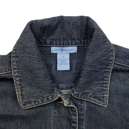 Duluth Trading Co Jacket Womens Medium Blue Denim Barn Ranch Cowboy
