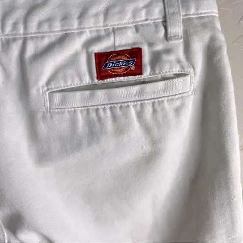 Dickies  White Wide Leg Crop Capris