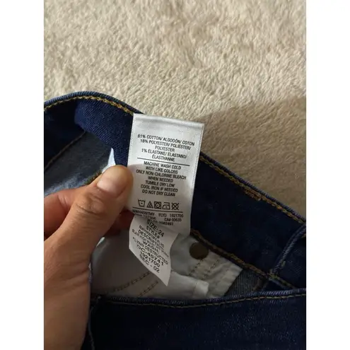 Hudson Women's Blue Denim Low Rise Stretch Blair Super Skinny Jeans Size 24