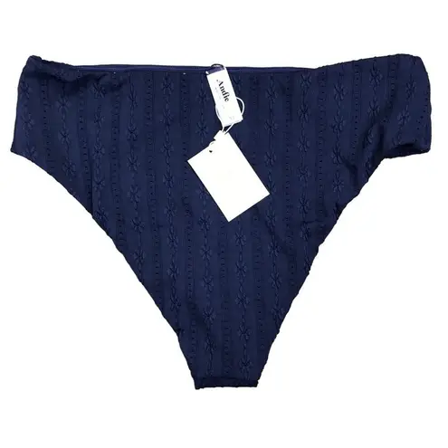 ANDIE  Swim Bottom Women Sz XL Navy Eyelet 90’s Feminine Y2K Retro Romantic NWT