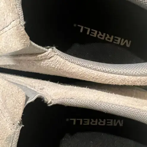 Merrell Light Gray Shoes Size 9 Smooth Suede Air Cushion