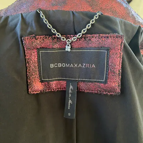 BCBGMAXAZRIA Foil Moto Jacket