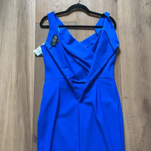 Alex Evenings Scuba Tank Dress Size 10 NWT Royal Blue Cocktail Formal 134005