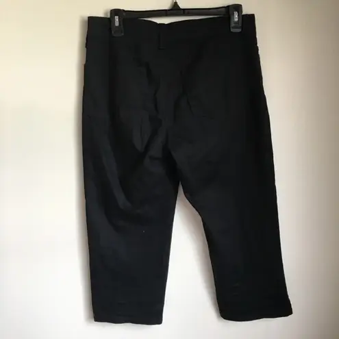 NYDJ Bella Colored Straight Leg Stretch Crop Jean Womens Size 6 BLACK M7…