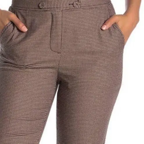 Rebecca Taylor houndstooth high waist ankle crop dress pant’s gorpcore