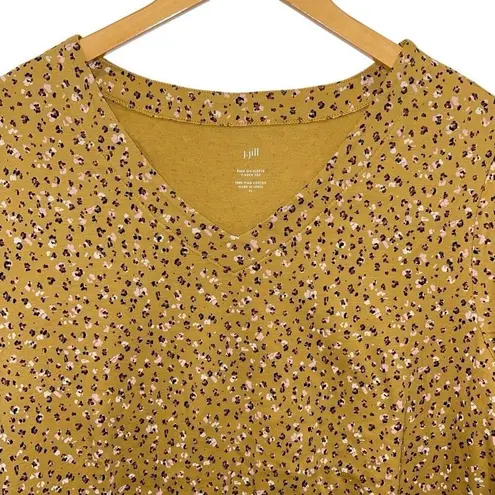 J. Jill Pima Cotton 3/4 Sleeve V