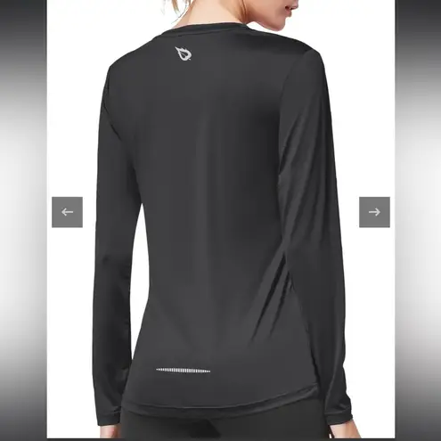 Baleaf Women's Back athletic quick dry Long Sleeve Running Shirt M