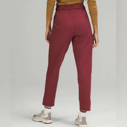 Lululemon  Athletica Stretch High Rise Maroon/ burgundy Track Pants