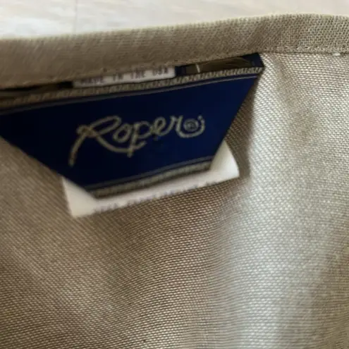 Vintage Roper Southwest Vest 80s Boho Print Hippie Southwestern Vest size 3X