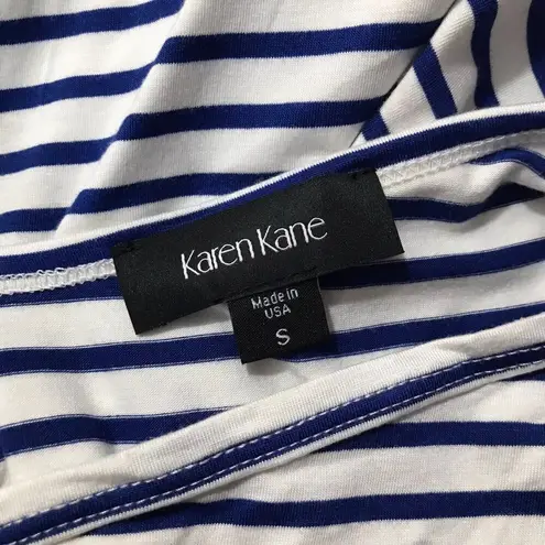 Karen Kane White/Blue Striped Soft Tank Top NEW Size SMALL