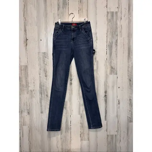 Dickies Women’s Carpenter Jeans Size 31/26 Dark Wash Utility Workwear Straight L