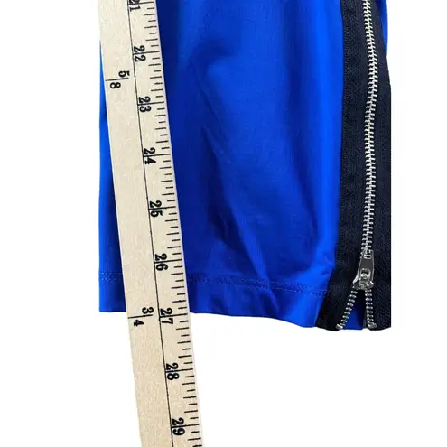 Aerie  Fit Workout Tights Womens XL Blue Zip Ankle High Rise Compression Pants