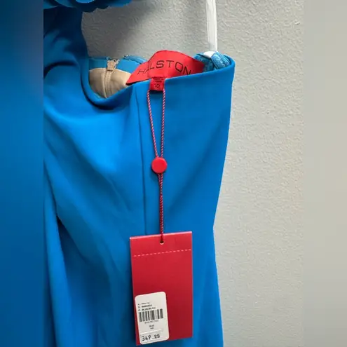 Halston Heritage Blue Sheath Cocktail Dress