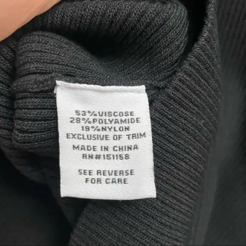 525 America black Assymetrical ribbed tank Size Large