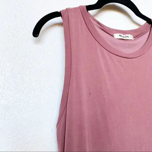 Mikey & Joey Crewneck Sleeveless Dress Mauve Size Large