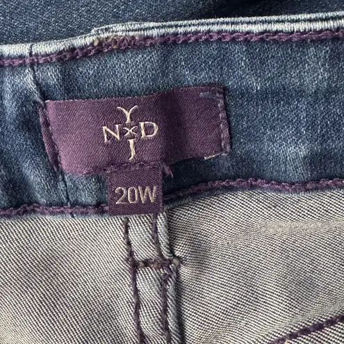 NYDJ SZ 20W Alina Legging Jeans Hi-Rise Pockets Medium Wash Stretch Zip-Fly Blue