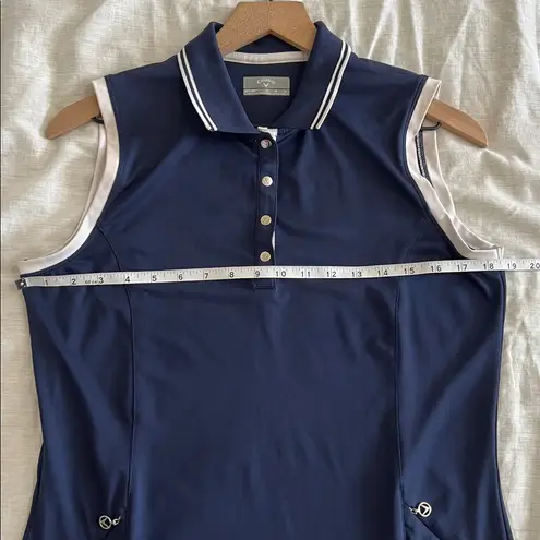 Callaway Womens Sleeveless Polo Dress Pockets Stretch Golf Size Medium