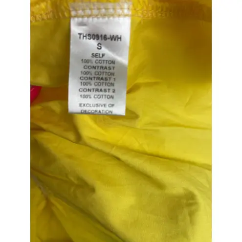 THML Seeing Clearly Tiered Poplin Ruffle Sleeve V-Neck Dress Size Small