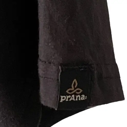 prAna Black Everyday Vintage Washed Short Sleeve Crewneck Top ~ Women's XS