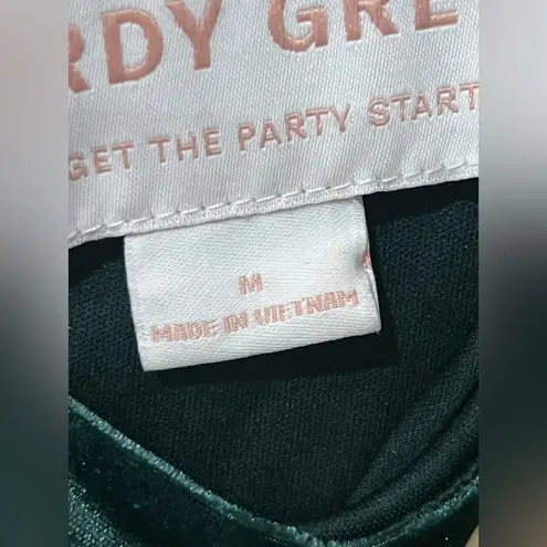 Birdy Grey Velvet Emerald Size medium lovely soft