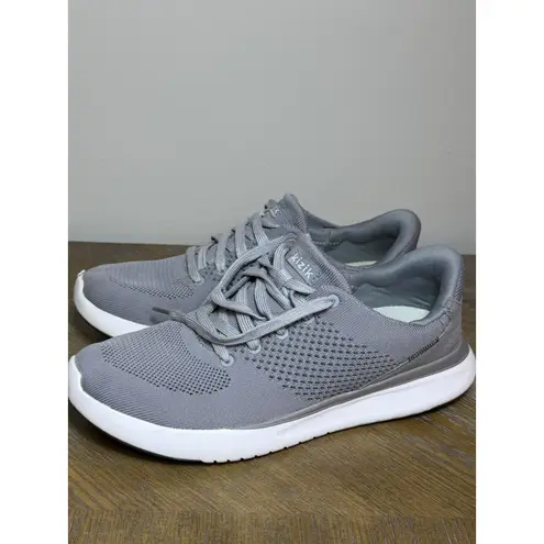 Kizik Women's Lima Gray Knit Lace Up Sneakers Shoes Size M 8.5 W 10