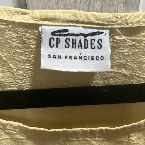 CP Shades Light Mustard Yellow Rayon & Cotton 2-Piece Set, Size S