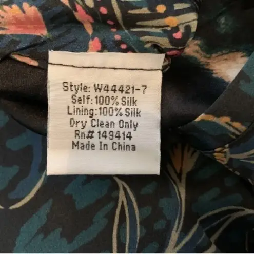 Johnny Was Twilight Shadow silk Reversible Bomber Jacket NWT