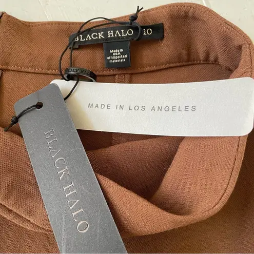 Black Halo Women's Frida Pant Mocha Size 10 NWT