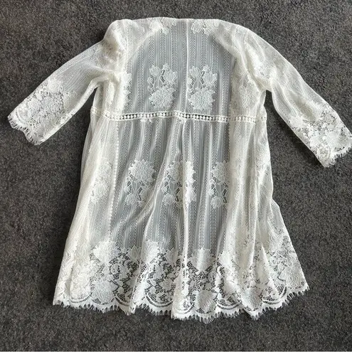 Paper + Tee lace cardigan