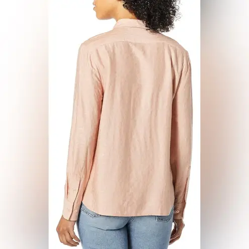 Equipment Leema Women's Pink Rose Cloud Button-Up Top Size Small