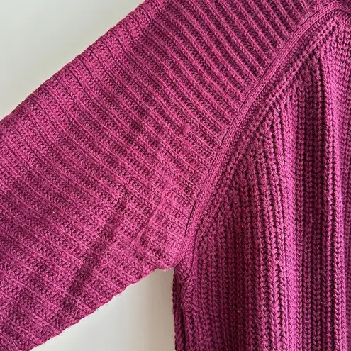 RDI Berry/Purple/Maroon Oversized Knit Cozy Sweater, Leggings Sweater, Size XL