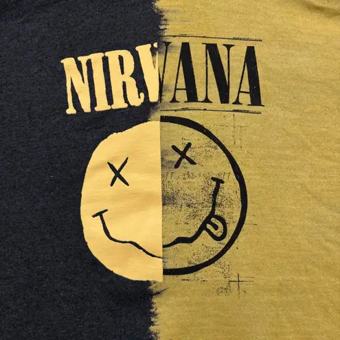 Nirvana Nevermind Grunge Band Split Dye Oversized Hoodie 3XL