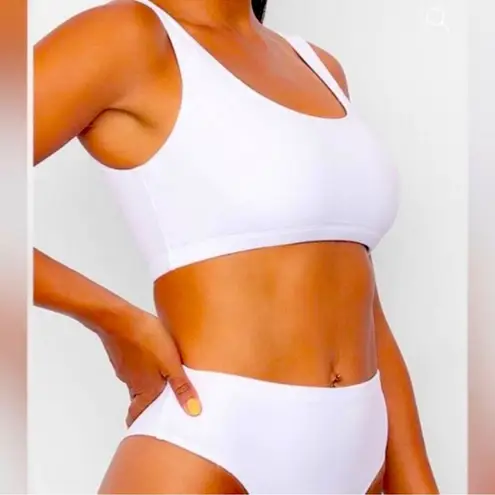 Frederick's of Hollywood Frederick’s of Hollywood Vedra White Bikini Set Small NWT High Leg