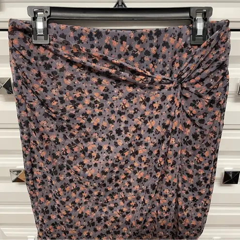 1. State Ditsy Drift Ruched Mini Skirt | Size S