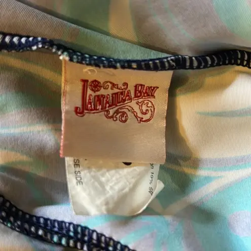Vintage Jamaica Bay 1990s Ruffled Front Paisley Print Tankini Swim Top 8