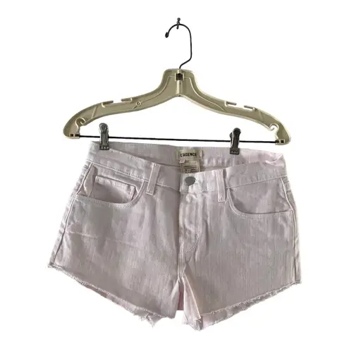 L'Agence NWT L’Agence Audrey denim shorts in the color Dev size 25 98% cotton