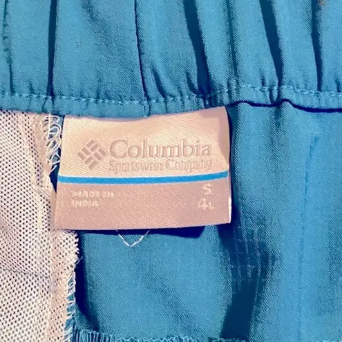 Columbia  PFG Shorts Women’s Small Blue Fishing Running Athletic Casual Gym 4”